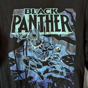 Black Marvel Panther long sleeve Shirt Mens XL